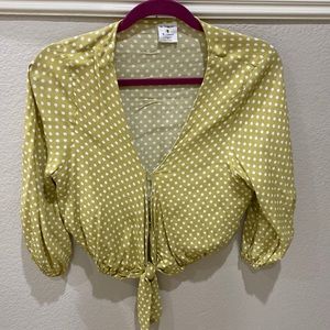 Polka dot blouse